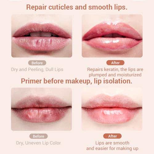 Tiejdhr Strawberry Lip Sleeping Mask and Hydrating Lip Balm with Brush