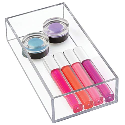 iDesign Clear Plastic Drawer Organizer - Pack of 1, 8x4x2 inches