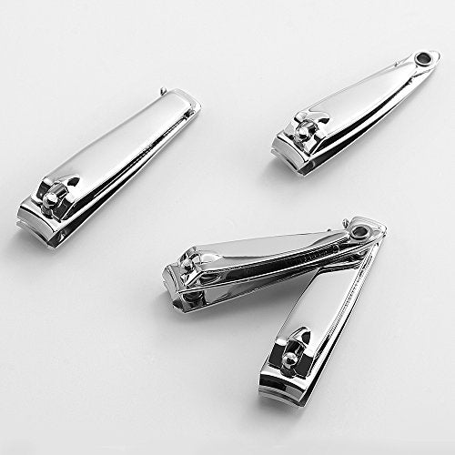 QLL 4 Pcs Professional Stainless Steel Nail Clippers Set with Nail File