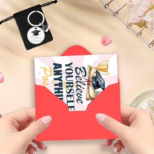 Graduation Card Set 2026 with Keychain - Believe in Yourself
