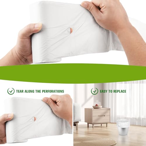 Rishpahu 3 Gallon Biodegradable Trash Bags - 200 Counts, Unscented