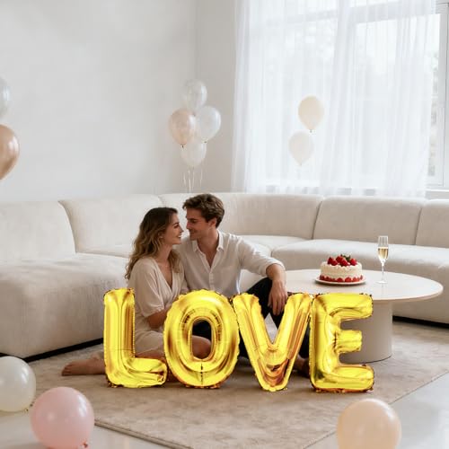 40 Inch Gold Letter T Foil Balloon - Perfect for Celebrations