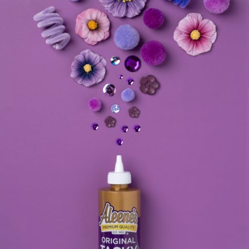 Aleene's All Purpose Tacky Glue 8 Fl Oz - Clear Flexible Craft Adhesive