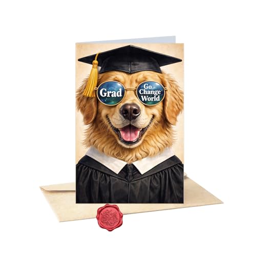 Ami Funny Graduation Card 2026 5x7 Inch with Envelope and Sticker