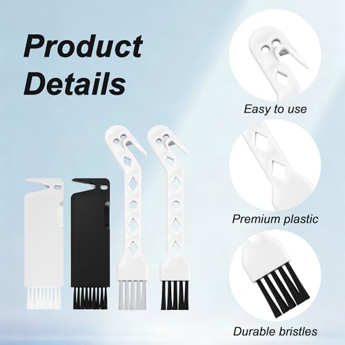 Eiodoni 4-Pack Vacuum Brush Set for Robotic Cleaners – Deep Hair & Dust Removal