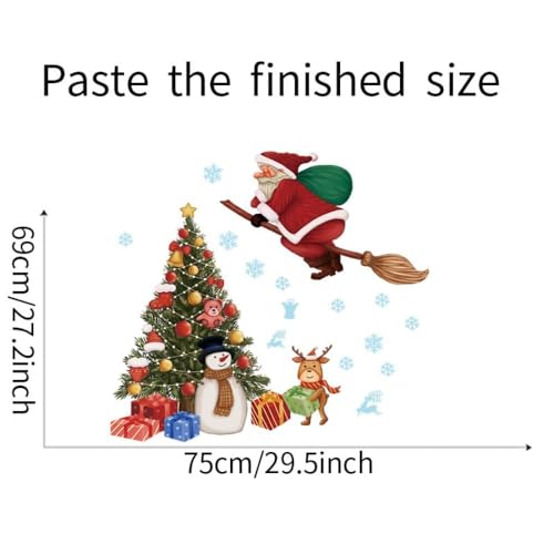 Christmas Tree Wall Sticker Decal 27x29 Inch Holiday Home Decor