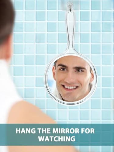 Macaki 15X Magnifying Hand Mirror - Double-Sided Compact Makeup Mirror