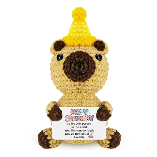Handmade Crochet Bear - Unique Birthday Gift for Women & Men