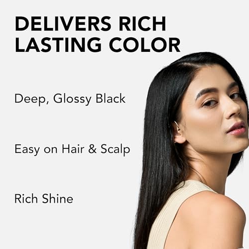 Motions Xpress Permanent Hair Color Shampoo Natural Black 0.84 Oz