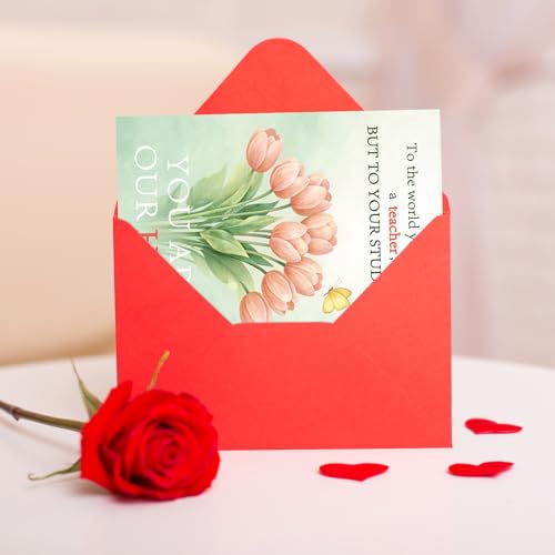 Funny Teacher Appreciation Thank You Card - 8x5.3 inches