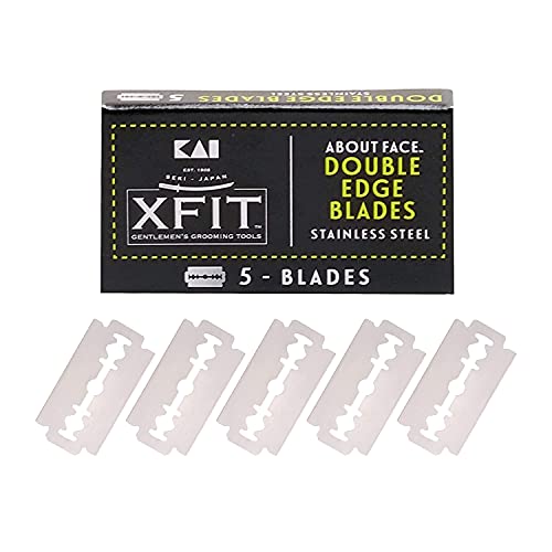 About Face Kai Xfit Double Edge Safety Razor Blades 5-Pack