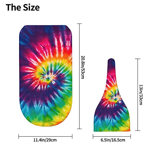 Osvbs Tie Dye Baby Swaddle Blanket and Matching Hat Set - Soft Newborn Gift