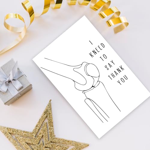 Funny Thank You Card for Doctors & Nurses - 8x5.3 Inch Appreciation Card