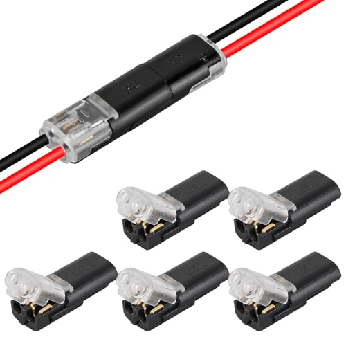 DORHEA 5Pcs 2-Pin LED Light Strip Connectors with Locking Buckle