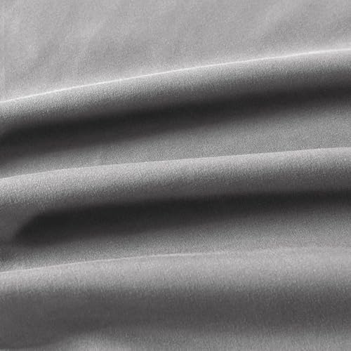 NookZuzu King Size Zipper Pillow Cases - Dark Gray, 20x36 Inch Set of 2