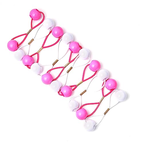 RED by Kiss 16mm Ball Hair Ties, 10 Pack Colorful Bubble Ponytail Holders