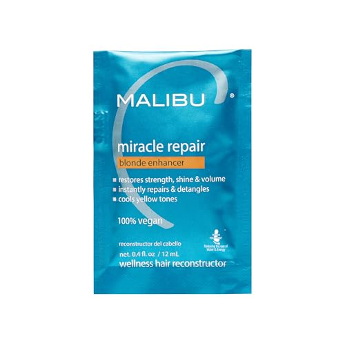 Malibu C Miracle Repair Blonde Enhancer Hair Treatment Packet