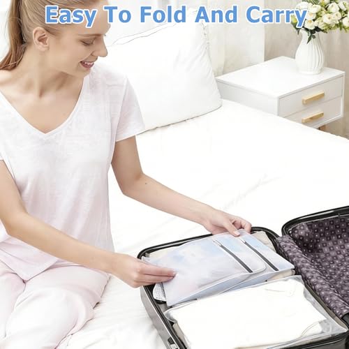 Mesh Laundry Bags for Delicates - 4 Pack, 20" x 16", Manual-Lock Zipper
