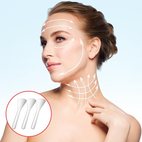 Mini Stainless Steel Makeup Spatulas - 3 Pack for Skincare