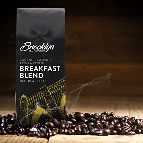 Brooklyn Beans Breakfast Blend Ground Coffee, Light Roast, 12 Ounce