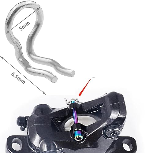 6 Pack Brake Pads Cotter Pin Caliper Fixing Snap Ring Spring Clips Clamp Replacement Compatible with Shimano Zee XT SLX XTR Formula Mega Bicycle Disc Brakes Pad Axle Bolts Pins