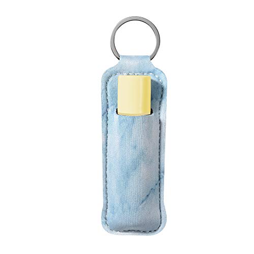 Neoprene Lipstick Holder Keychain 5-Pack Lip Balm Pouch Travel Accessories