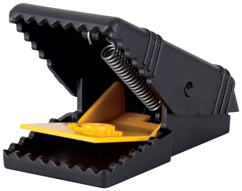 Tomcat Mouse Snap Trap - 4 Reusable Indoor/Outdoor Traps with No-Touch Disposal