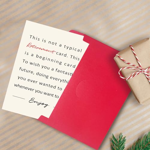 Funny Retirement Card with Envelope - Perfect Farewell Gift