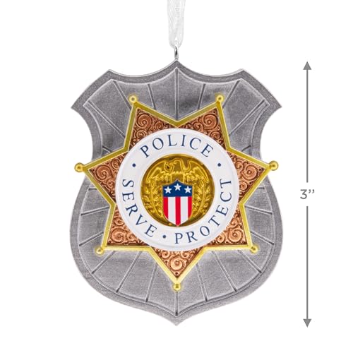 Hallmark Police Badge Christmas Ornament - Law Enforcement Gift