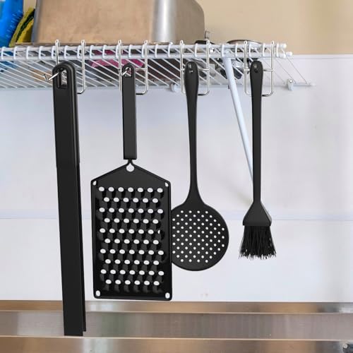 Heavy Duty Metal Wire Shelving Hooks - 12 Pack (2, 4, 6 Inch)