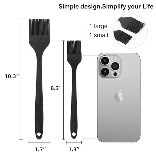 Silicone Basting Brush Set - Heat Resistant & BPA Free (2 Pcs)