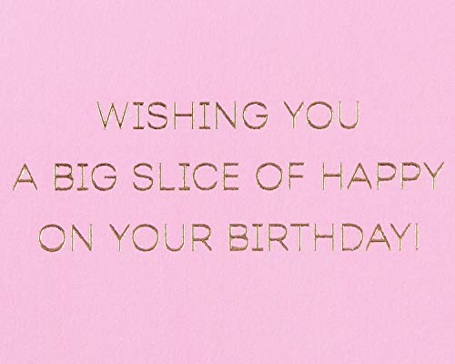Papyrus Birthday Card - Big Slice of Happy Hand-Painted Keepsake Card
