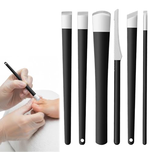 6 PCS Pedicure Knife Set Stainless Steel Foot Callus Remover Kit with Storage Case