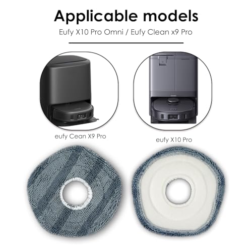 5-Pack Replacement Mop Pads for Eufy X10 Pro Omni Robot Vacuum