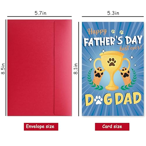 Funny Father's Day Card for Dog Dad - Cute Pet Card Gift