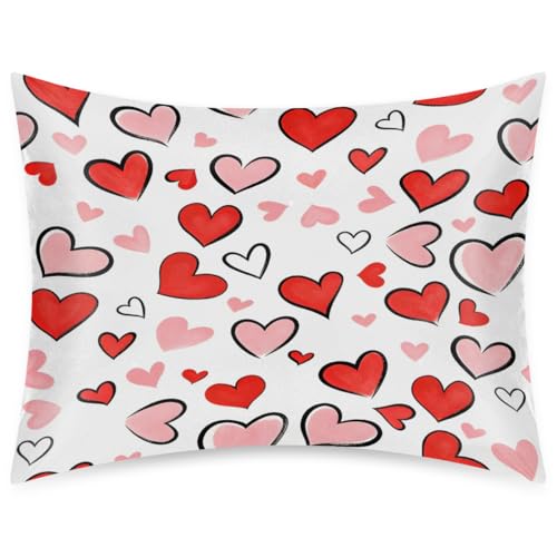 Satin Pillowcase for Hair and Skin - Standard 20x26 Silk Pillow Case with Zipper