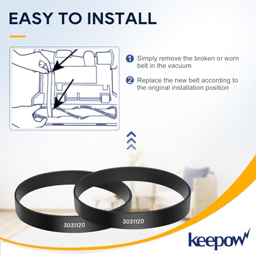 KEEPOW Vacuum Belt for Bissell CleanView Swivel Rewind Pet