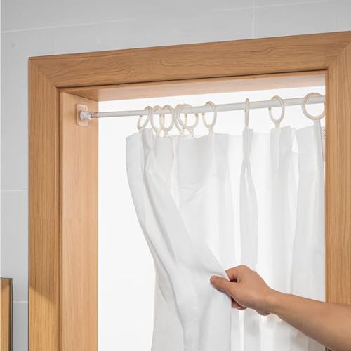 KuuGuu 12-Pack Adhesive Shower Curtain Rod Holders - No Drill Wall Brackets