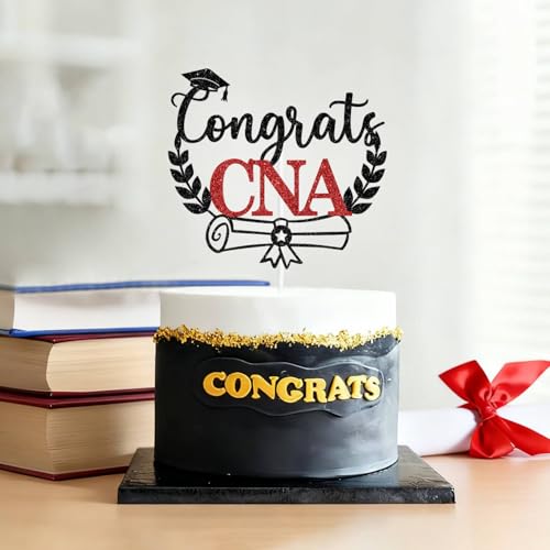 Congrats CNA Cake Topper for Nursing School Graduation Party