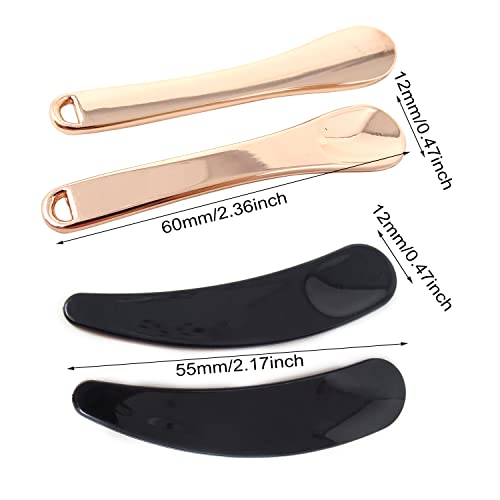 Honbay 36Pcs Makeup Spatula Set Metal Alloy & Plastic Cream Scoops