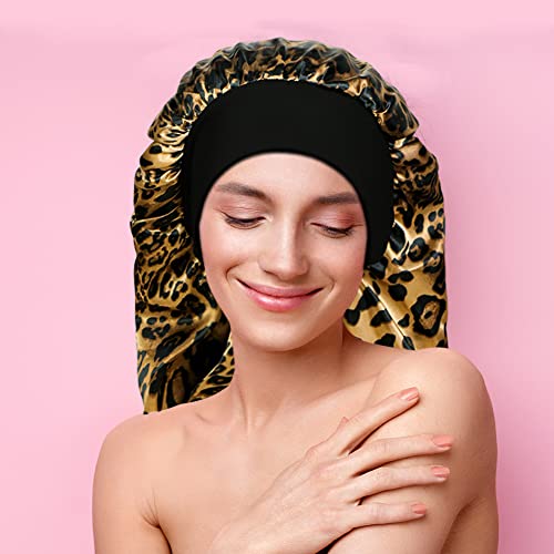 YOHITOP 2-Piece Long Silky Satin Sleep Bonnet for Curly Hair and Braids