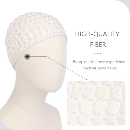Mesh Crochet Hair Nets for Sleeping 2-Pack Breathable Sleep Cap