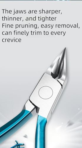 Ingrown Toenail Clippers - 120° Angled Stainless Steel Tool for Thick Nails