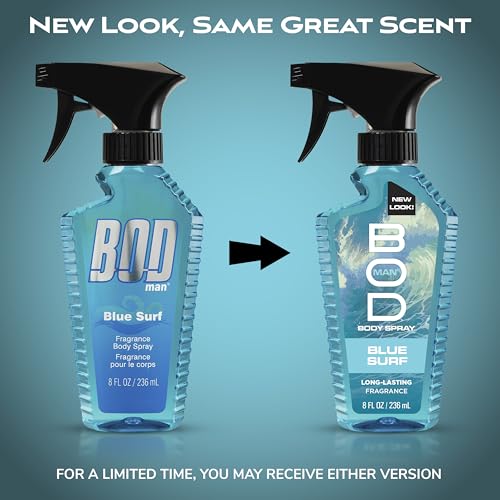 BOD Man Blue Surf Fragrance Body Spray, 8 fl oz - Refreshing Scent