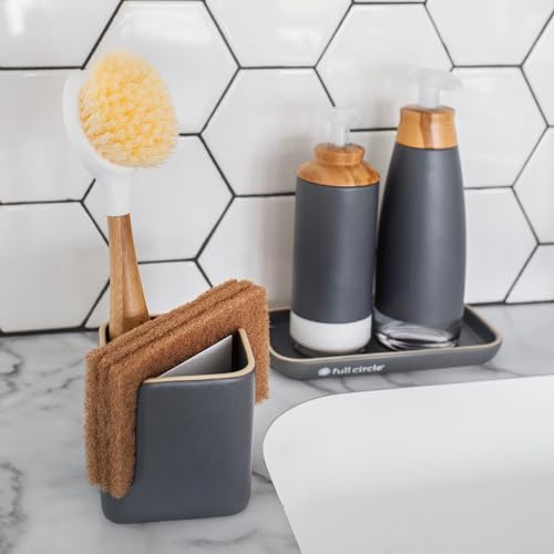 Full Circle Walnut Scour Pads, 3-Pack - Non-Scratch & Eco-Friendly Dish Scrubbers