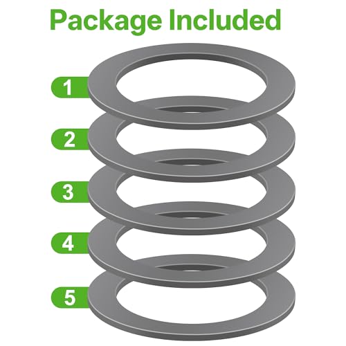 5 Pack Rubber Sealing O-Ring Gaskets for Oster and Osterizer Blender Blades