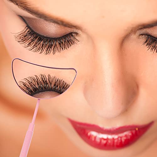Beaupretty Half Moon Eyelash Extension Inspection Mirror - Portable Handheld Tool for Lash Artists