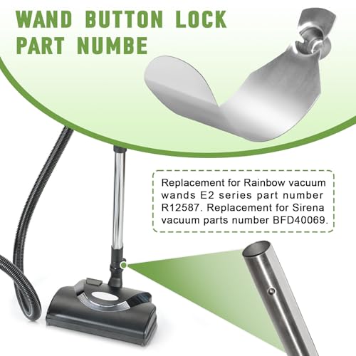 Rainbow Vacuum Cleaner Replacement C-Clip Push Button Locks (2-Pack)
