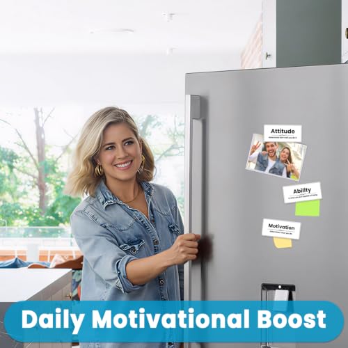 Inspirational Quote Fridge Magnets 3-Pack - Positive Affirmation Acrylic Locker Decor