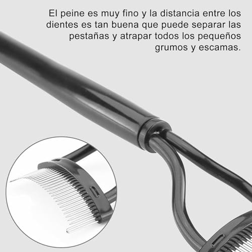 Yinhing Eyelash Comb and Eyebrow Brush with Stainless Steel Needles